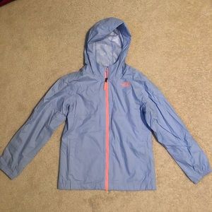 Periwinkle rain jacket